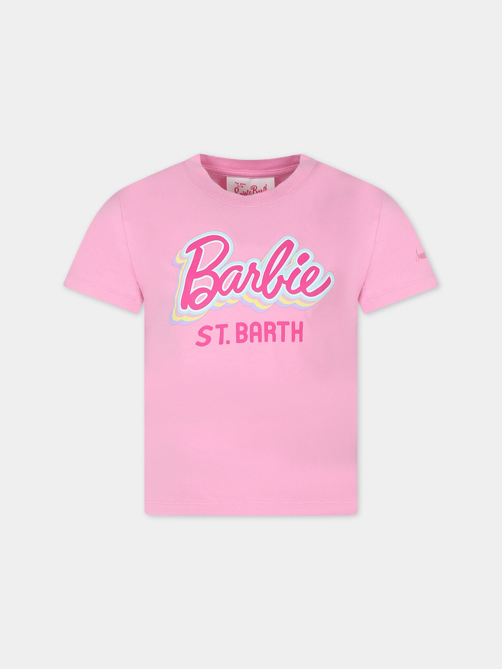 T-shirt rosa per bambina con scritta